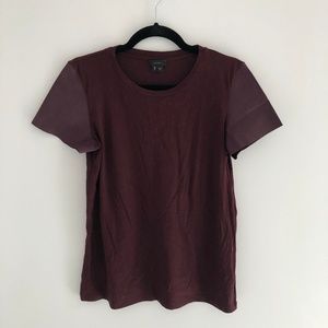 Theory Short Sleeved Maroon T-Shirt